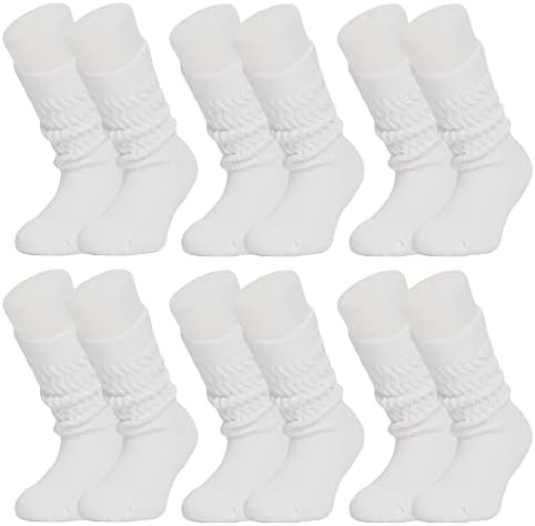 AWS/Американски Направени Памучни Деца Долги Чорапи Чорапи Со Високи Колена 6 Пара 3-12 Години