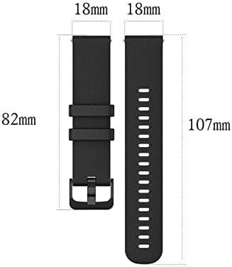 Ttucfa Silicone Smart Watch Band for Xiaomi GTS/2E/GTS2 Mini/GTR 42mm Спортски часовник