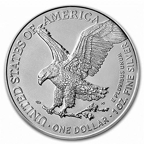 2021 Американски Сребрен Орел Тип 2 .999 Парична Казна Сребро Со Нашиот Сертификат За Автентичност Долар Нециркулирани Нас Нане