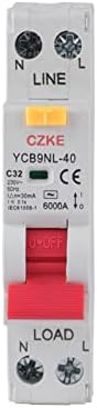 ONECM YCB9NL-40 230V RCBO mcb 30mA Прекинувач За Преостаната Струја Со Заштита Од Прекумерна Струја и Заштита Од Кратко Истекување