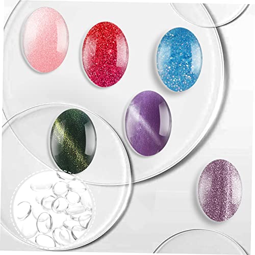 Fomiyes 30pcs нокти стакло картичка во боја лажни совети за прикажување на ноктите, бои во боја на монистра, совети за нокти, вежбајте