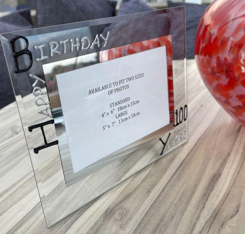 Dreamair 100 -ти роденденски подарок фото рамка BLK/сребро