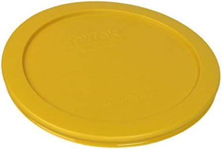 Пирекс 7201-КОМПЈУТЕР 4-Чаша Жолчка Жолта, Мејер Лимон Жолта И Путер Жолта Пластика Капак За Замена За Складирање Храна, Произведен Во САД