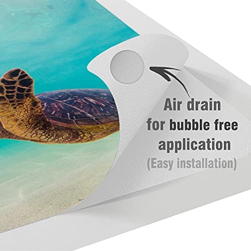 Lex Altern Vinyl Skin компатибилен со MacBook Air 13 инчен Mac Pro 16 Retina 15 12 2020 2019 2018 Ocean Blue Cute Cuture Summing Turtle лето