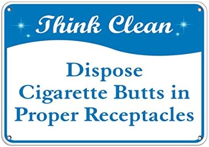 Размислете чисти пупки за цигари во соодветна репликација винил налепница Деклара 8 “