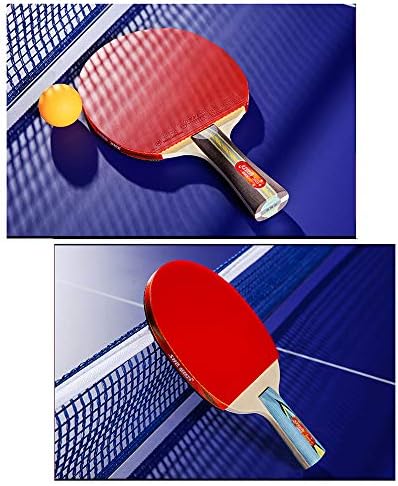 Sshhi 3 starsвезди пинг-понг лопатка, 5-слој задебелена основна плоча, погодна за офанзивни играчи, трајни / како што е прикажано / 23,9 х 15см