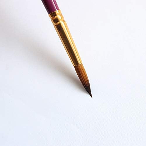 Sawqf 6pcs дрвена рачка акрилна акварел пенкало Алатки за цртање уметник боја четка најлон масло за масло за сликање четки за цртање