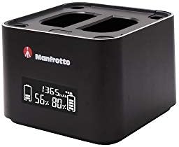 Професионален полнач за близнаци Manfrotto Pro Cube, за камери DSLR, компатибилен со Канон