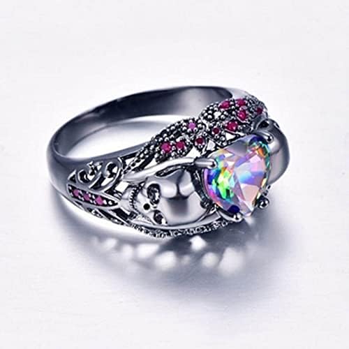 Womenените ringsенски прстени за жени модни машки кубни цирконија свадбени прстени женски модни подароци за креативно ангажирање