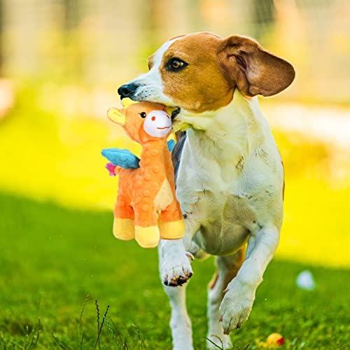 Играни играчки со кучиња Трајни кадифен куче играчка со крцкава хартија симпатична пискава кучиња играчки куче џвака играчки за мали средни големи