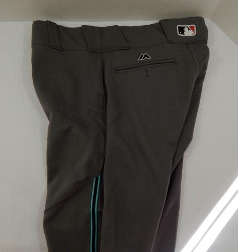 година Аризона Дијамандбакс Мет Бушман 45 Игра користеше сиви панталони 34-38-36 35-Игра користена MLB панталони