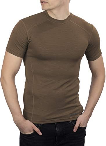 281Z Менс воена влага за влага маица маица - тактичка обука Армијата Професионалец - Поларт Делта - Отпорник на мирис