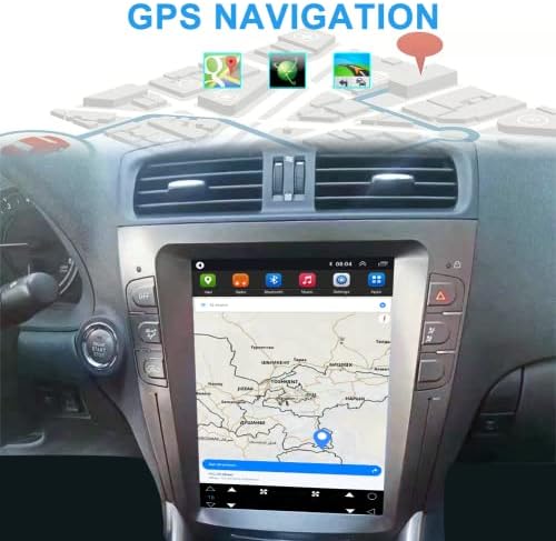 АБУВУ Автомобил Стерео За Lexus IS350 IS250 2006 2007 2008 2009 2010 2011 2012, 10.4-инч Андроид 12.0 Автомобил Радио Со CarPlay GPS