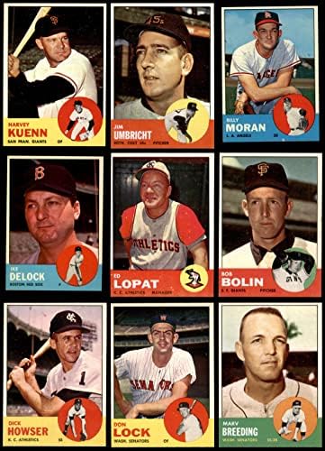 1963 Топс Бејзбол 100 стартер за стартување на картички/Лот екс/МТ+