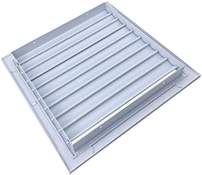Алуминиум DecoairCon - Враќање решетка лесен проток на воздух Линеарна лента за решетки HVAC вентил бела [Надворешни димензии: 7,5W x 7,5