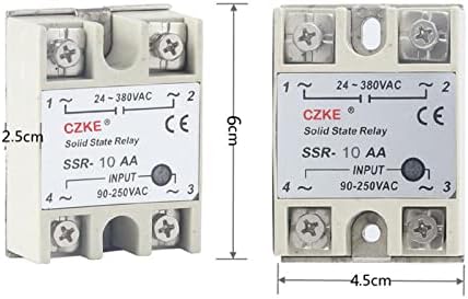 NYCR SSR-10AA SSR-25AA SSR-40AA AC Контрола AC бела школка Едно фаза цврста состојба на цврста состојба со пластична покривка SSR