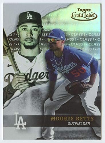 2020 година Топс Златна етикета Класа 111 Моки Бетс Доџерс Бејзбол МЛБ - Први картички како Доџер - Светска серија 2020 - Официјална картичка