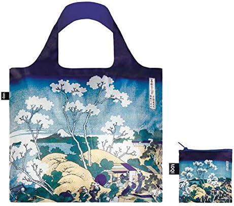 Џеб на lубовник на уметност, hokusai wave & fuji торбички за намирници, една големина