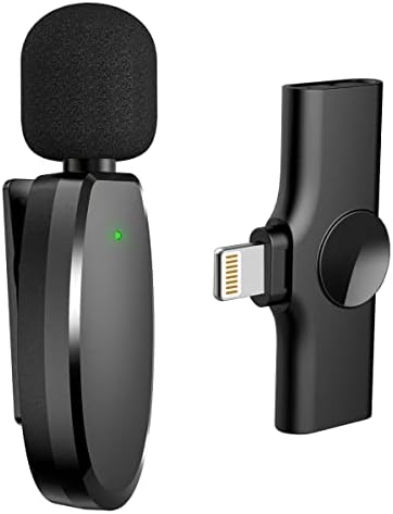 Supemit Wirelesses Lavalier микрофон компатибилен со iPhone iPad, YouTube Facebook Live Stream, Vlog, авто-синхронизација безжичен