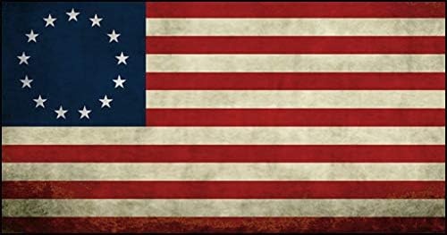 Деклас на Бетси Рос, патриотски налепници, оригинално знаме на Соединетите држави винил, потресена стара слава налепница за автомобили, ладилници, продавници и шиш