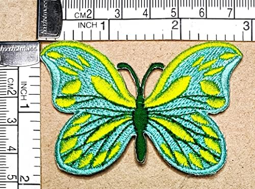 Кленплус Зелена Пеперутка Лепенка Пеперутка Симпатична Инсекти Цртан Филм Везени Апликација Занает Рачно Изработени Бебе Дете Девојка Женски