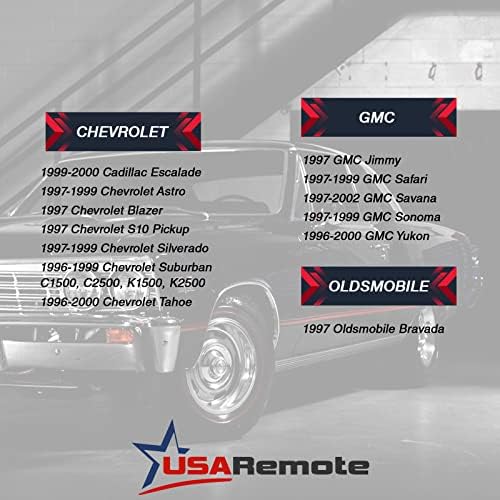 Замена за 1996-2002 година Buick Chevrolet GMC GMC 3-копчиња за влез без клучеви ПН: 16245100-29 ABO1502T