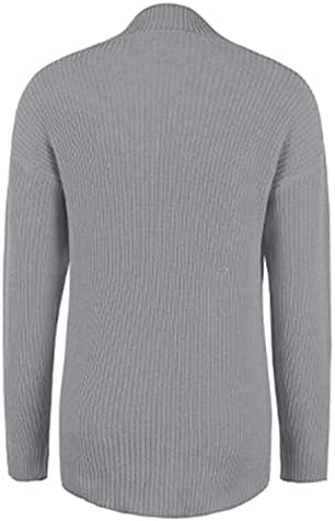 Cutенски исечен џемпер за џемпери со плетени џемпери на пулвер, случајни пад на долги ракави скокач 2022 цврсти блузи