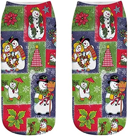 Компресија чорапи мажи Божиќни жени чорапи модни печатени чорапи три чорапи поддржуваат чорапи жени