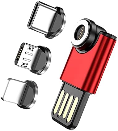 3 Во 1 Адаптер за магнетно вшмукување USB преносен адаптер за магнетно вшмукување работи со сите уреди KR8