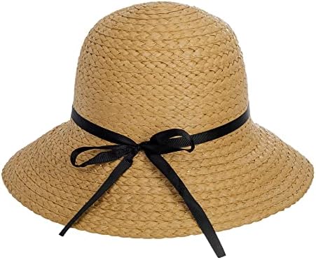 Claphените флопи слама широко сончево капаче со лак декорација, преклопено лето UV UPF50 капачиња со капа на плажа