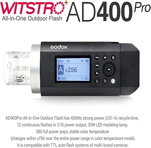 Godox AD400 Pro AD400Pro 400ws GN72 TTL Monolight На Батерии, 1/8000 HSS Надворешен Блиц Strobe Light, Вграден Во Godox 2.4 G Систем, 390 Целосна