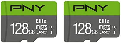 PNY 128gb Елита Класа 10 U1 microSDXC Флеш Мемориска Картичка 2-Пакет &засилувач; PNY 64GB Елита-X Класа 10 U3 V30 microSDXC