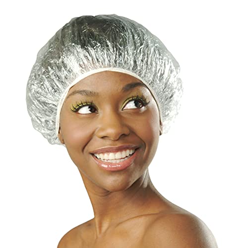 Дона за еднократна употреба капачиња за туширање за патување - 30 парчиња пластични капачиња за коса за туширање за жени или мажи Еластична лента водоотпорна пласти