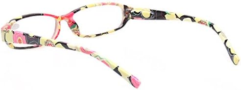 Кересен Очила За Читање 4 Модни Женски Очила Со Цветен Дизајн Класични Читачи На Пролетни Шарки