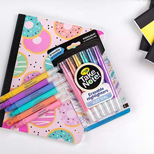 Crayola Земете ги забележливите нагласувачи на пастелната забава, разновидни бои, 6 брои
