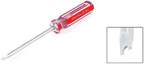 Screwdriver црвена + транспарентна пластична рачка во форма на U 2.8 mm Spinner Spinner Spinner Spinner 185 mm Мултифункционални