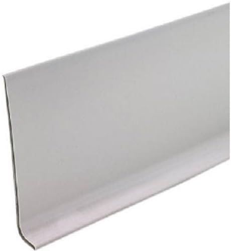 М-Д градежни производи 75291 4-инчи од 4-метри сув задниот винил wallиден база, сребрена сива боја