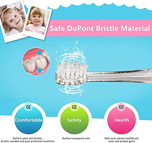 4 пакувања за бебиња за четки за заби за деца, електрични глави за замена на четки за заби компатибилни со DT-BB1, DT-977, DT-K6, компатибилен