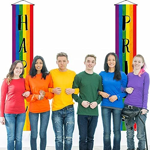 Декорација на геј гордост на отворено среќна гордост тремот транспарент ЛГБТ ден на гордоста на гордоста на гордоста на гордоста Пром