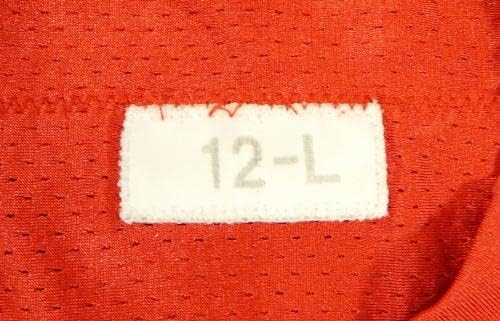 2012 Сан Франциско 49ерс Вилијамс rуниор #6 Игра користеше црвена практика Jerseyерси L DP28552 - Непотпишана игра во НФЛ користена дресови