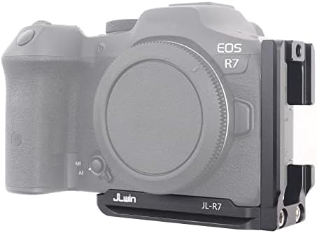 Hersmay EOS R7 L плоча, вертикална плоча за брзо ослободување ARCA-SWISS L BRACKET FOR CANON EOS R7 додатоци за камера со 1/4 завртка за