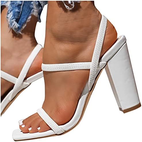 Womenените лизгаат сандали летни чевли дами сандали жени дебели пети високи потпетици женски сандали плажа обична сандала
