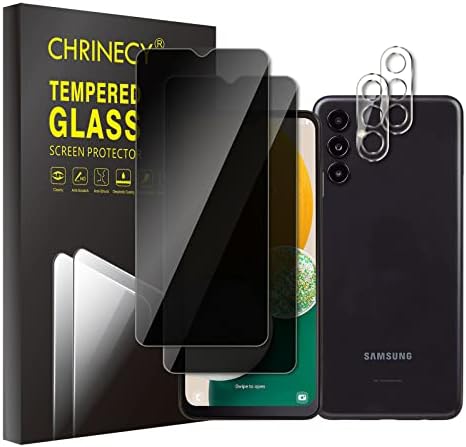 [4 Пакет] 2пак Заштитник На Екранот За Приватност Компатибилен За Samsung Galaxy A13 со Заштитник На Објективот на 2пакуваната Камера, 9h