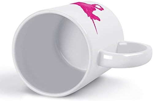 Розова Шолја За Печатење Коњ Со Еднорог Шолја За Кафе Керамичка Чаша За Чај Смешен Подарок Со Дизајн На Лого За Канцелариски