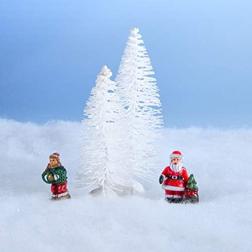 PREXTEX 3 Пакет Божиќ Снег Ќебе Ролна За Божиќ Украси, Селски Дисплеи, Под Елка - Дебела Бела Мека Меки Лажни Снежна Покривка За Одмор
