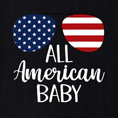 4 јули Маица Момчиња Девојки Американско Знаме Кошула Деца Патриотски Краток Ракав Маица Блузи