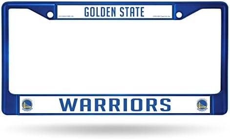 Rico Industries NBA Golden State Warriors обоена рамка за хромирана плоча