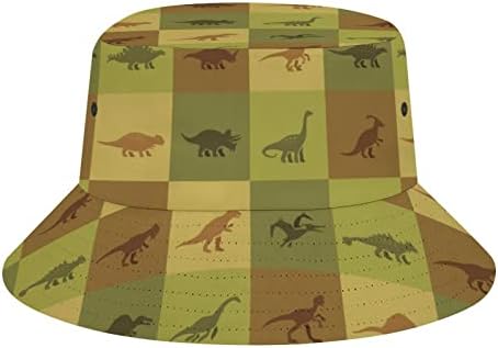Вајрипутра слатки мали диносауруси летни капи за жени, мажи, капа од капа од сонцето на отворено патување на плажа на отворено