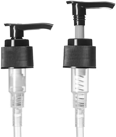 Аромин 8oz Пластични килибарни шишиња со килибарни контејнери за стискање на БПА со капаче за пумпа, вклучени етикети