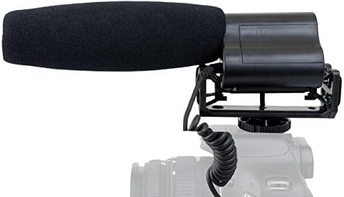Микрофон со пушка со шофершајбна и мртва мачка маф за канон EOS 77D